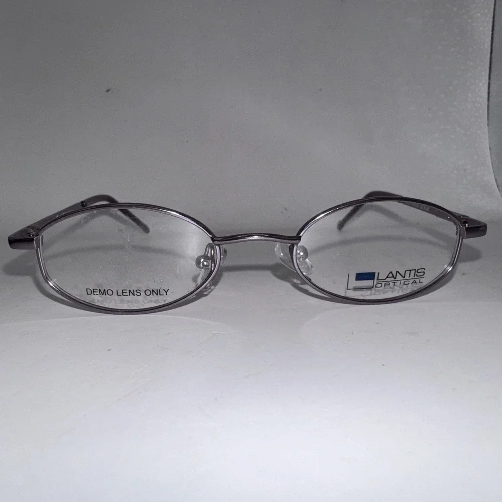 Lantis Optical L8011 Oval Purple Metallic Eyeglass Frames 42-18-120‎ PLM